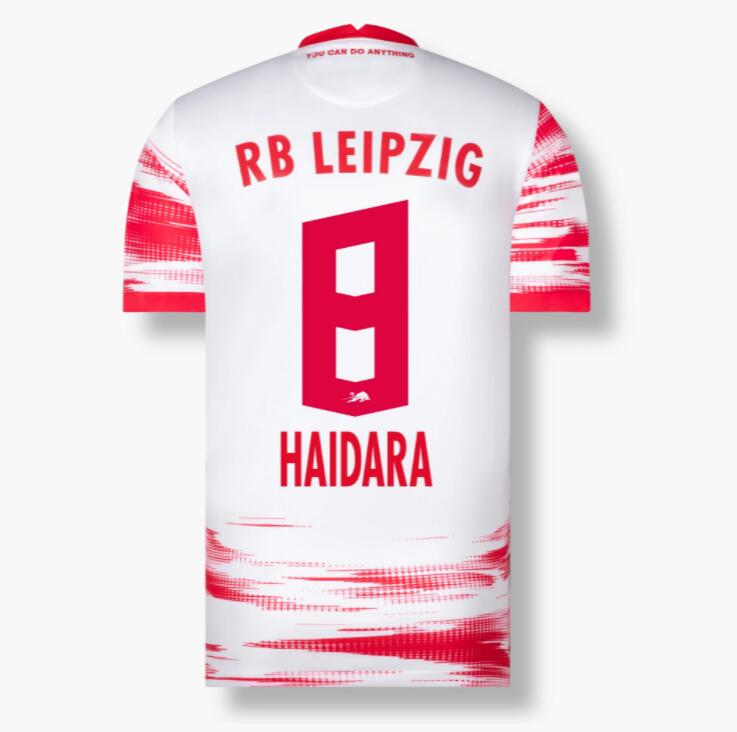 2021/22 RB Leipzig Home Kit Soccer Jersey HAIDARA 8 printing